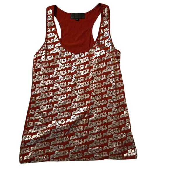 Fast & Furious For Guess Limited Run Women's XL Red Logo Tank Top - Picture 1 of 6